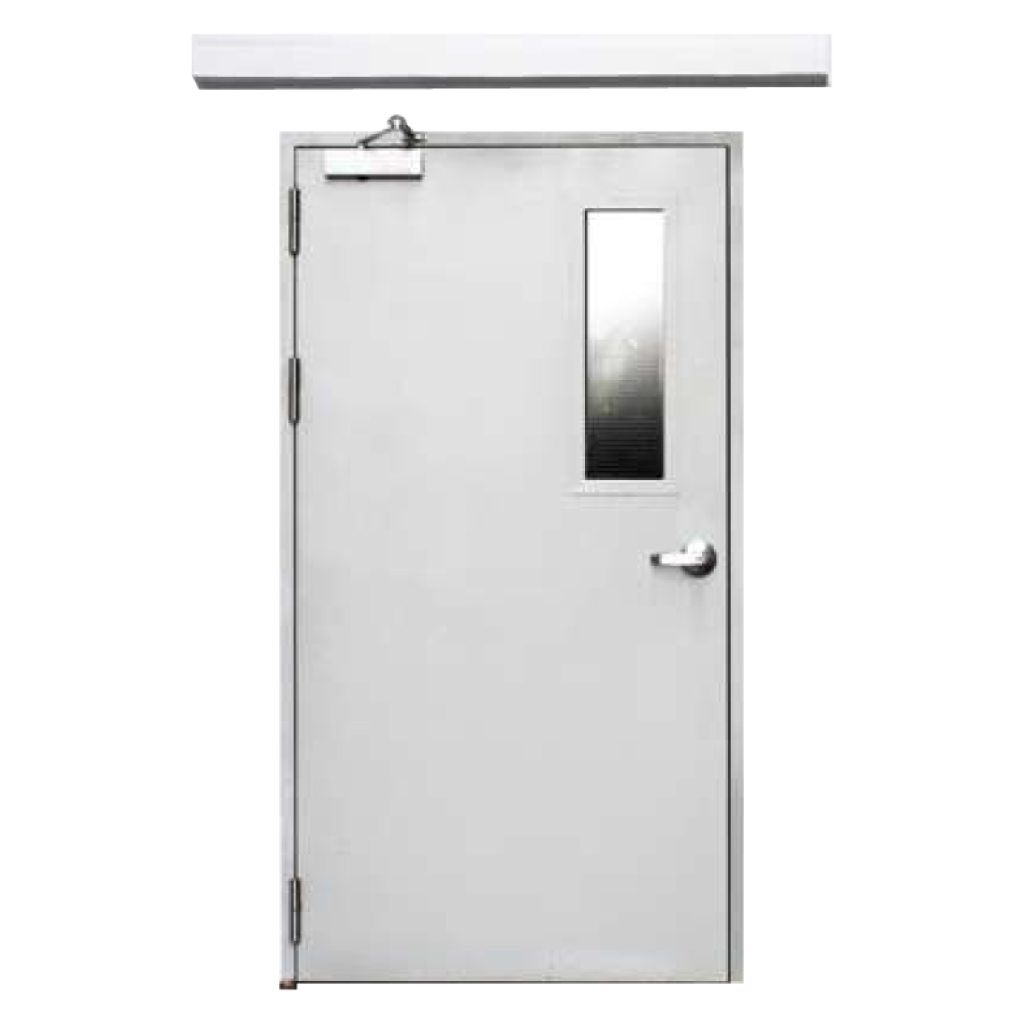 Light weight steel door wood pattern