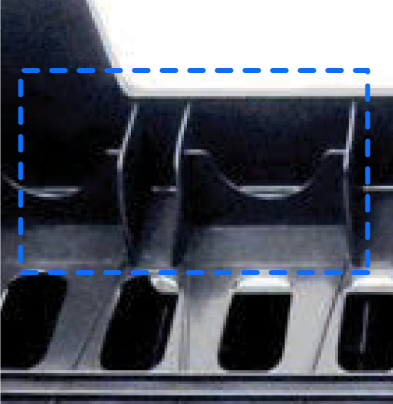 ซี่คันภายในเสริมความแข็งแรง ทนทานไม่โก่งงอ