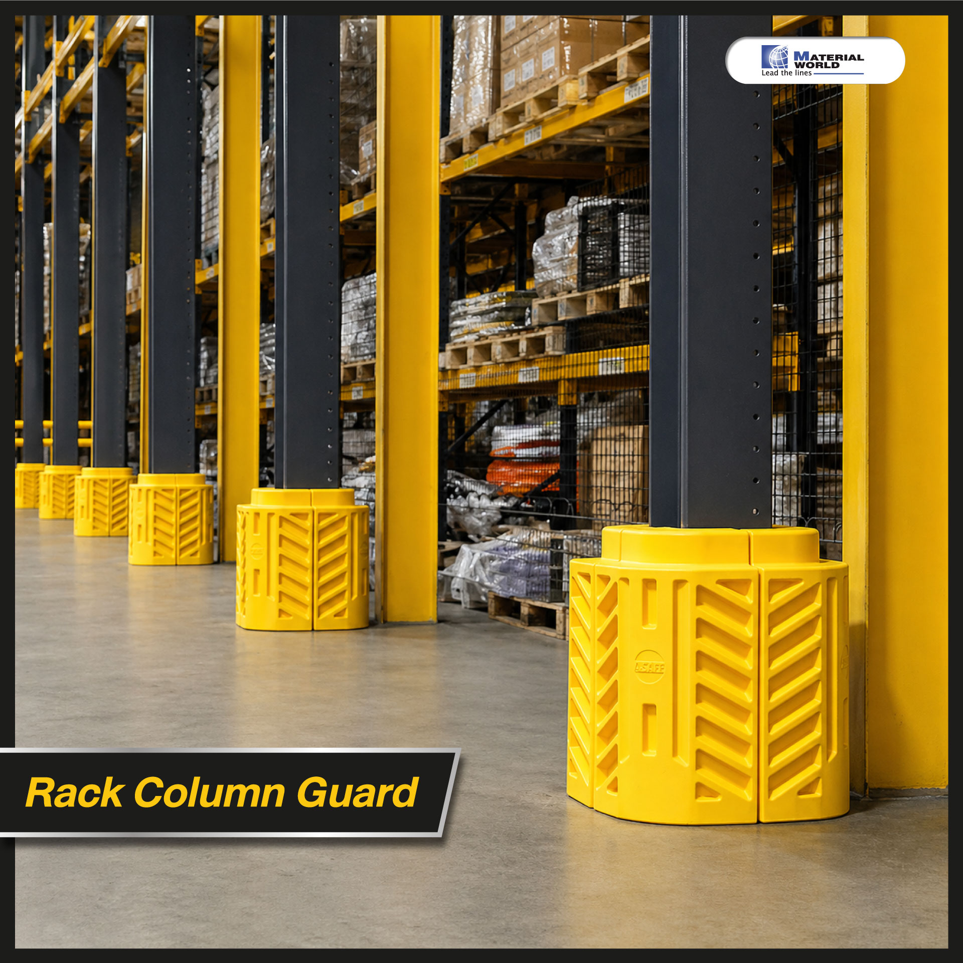 ปกป้องชั้นวางสินค้าให้ปลอดภัย ด้วย Rack Column Guard และ Safety Barrier