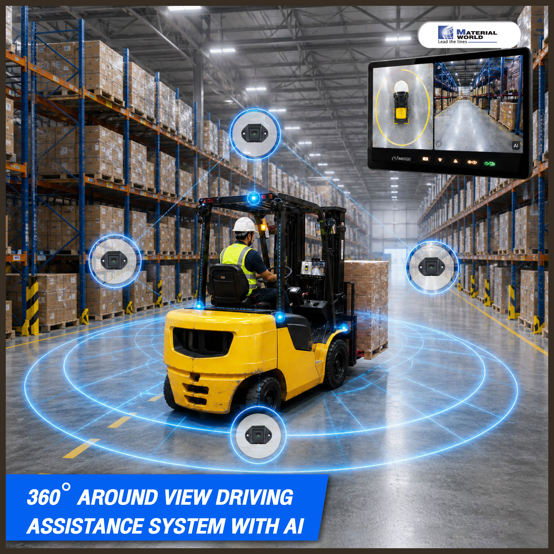 เปลี่ยนคลังสินค้าแบบเดิม สู่ Smart Warehouse ที่ปลอดภัยด้วย Forklift Camera System